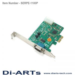 pcie 1 port rs232 com port serial card