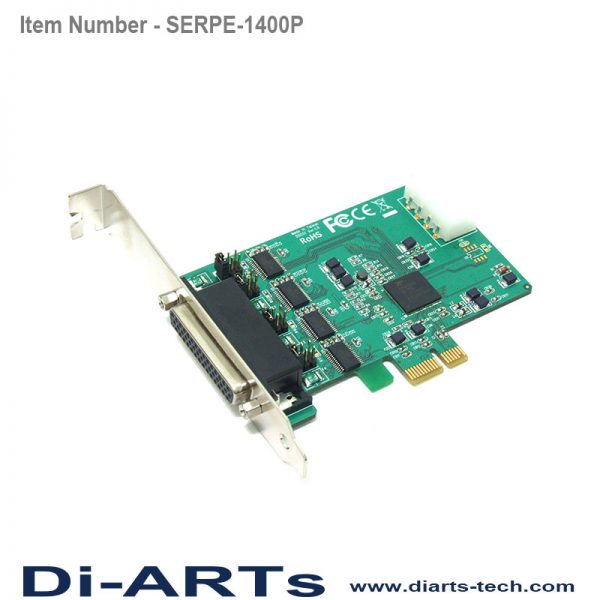 pcie 4 port rs232 com port serial card