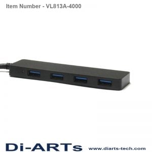 USB 3 to 4 port USB HUB with USB-A connector VL813A-4000