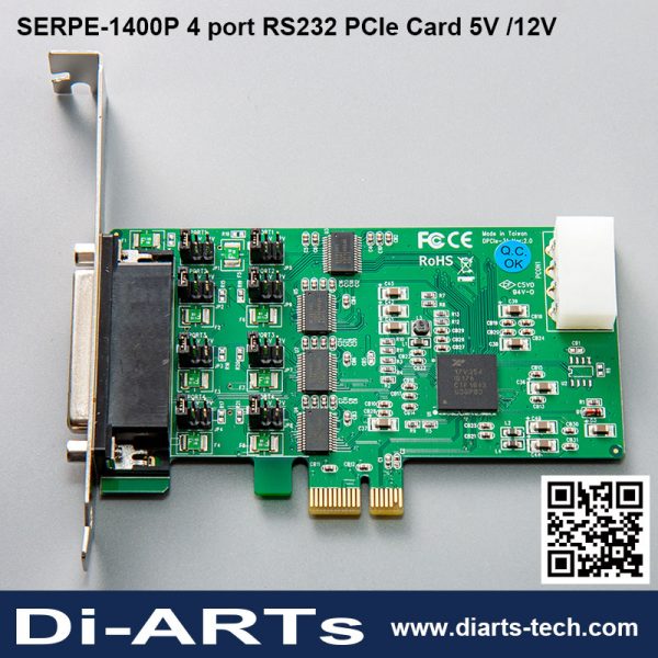 Serial RS232 PCIe Card