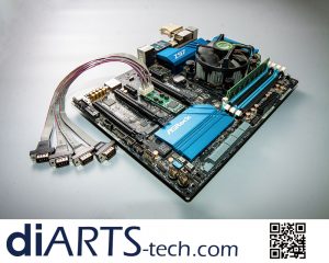 4 port RS232 RS422 RS485 M.2 PCIe